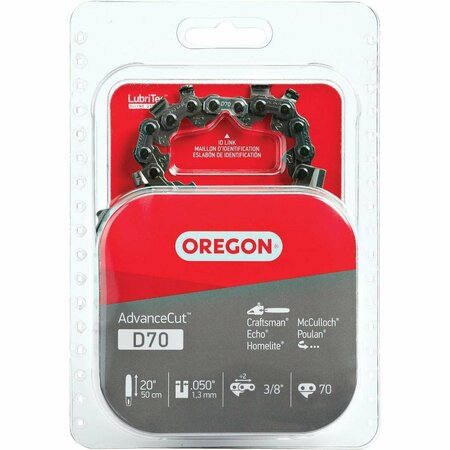 OREGON CUTTING Oregon AdvanceCut 20 In. 70 Drive Link Chainsaw Chain D70